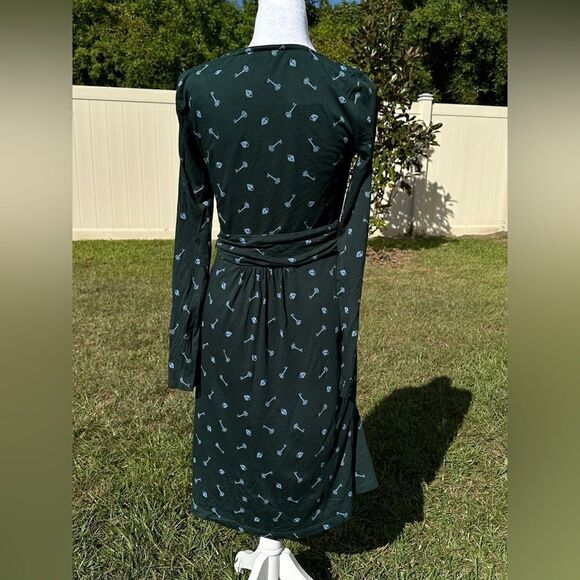 NWT Boden Mabel lock and key forest green dress Sz 6 - Picture 5 of 7